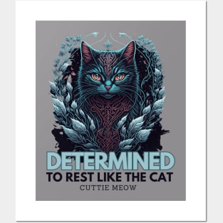 Determined Cat Posters and Art